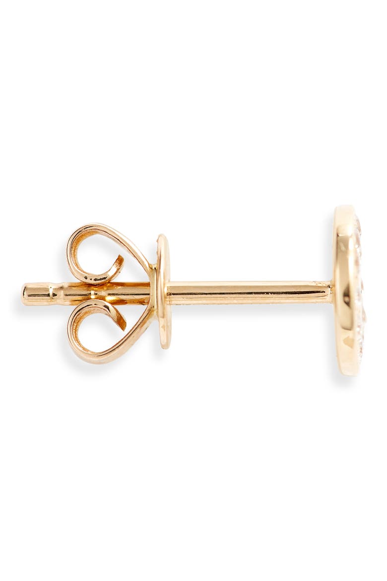 Kiera Diamond Medallion Stud Earrings (Nordstrom Exclusive), Alternate, color, DIAMOND/ YELLOW GOLD