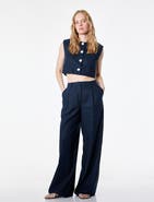 Koton Mid-Rise Wide Leg Trousers
