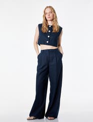 Koton Mid-Rise Wide Leg Trousers