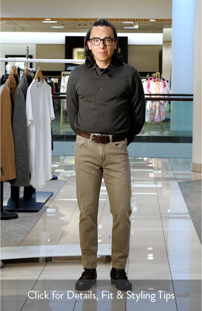 Slim Fit Long Sleeve Wool Blend Polo, sales video thumbnail