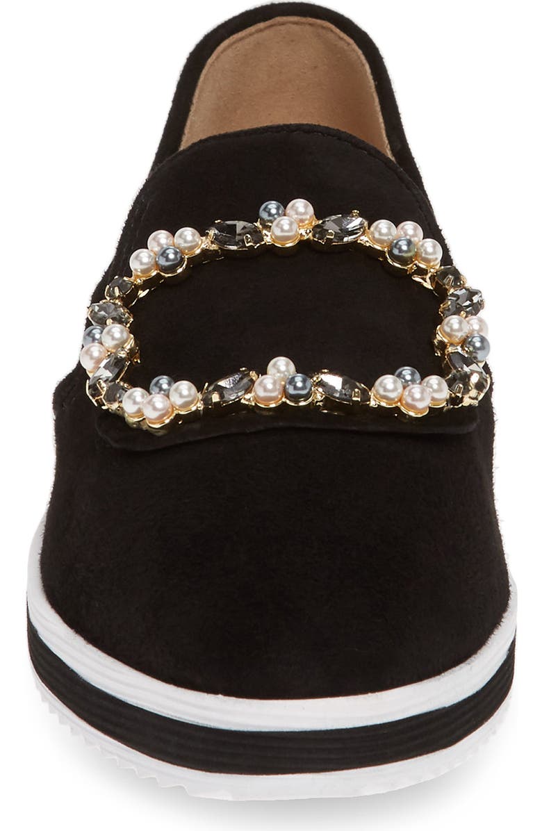 KARL LAGERFELD PARIS Embellished Slip-On Sneaker, Alternate, color,