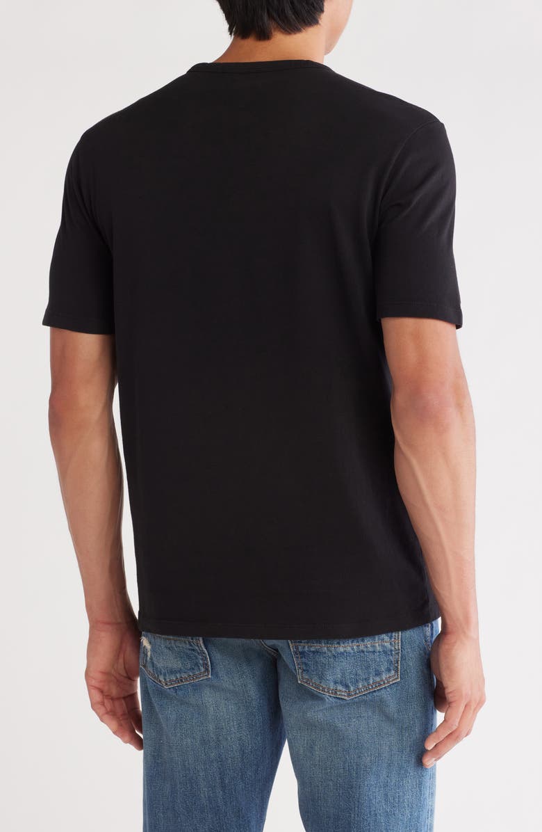 Vince Cotton Crewneck T-Shirt, Alternate, color, Washed Black