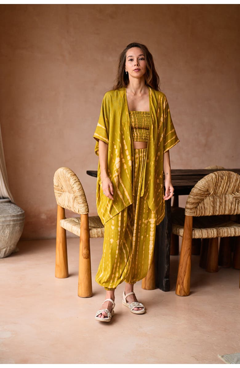 PINK HALEY Angela Short Duster, Alternate, color, Lemongrass
