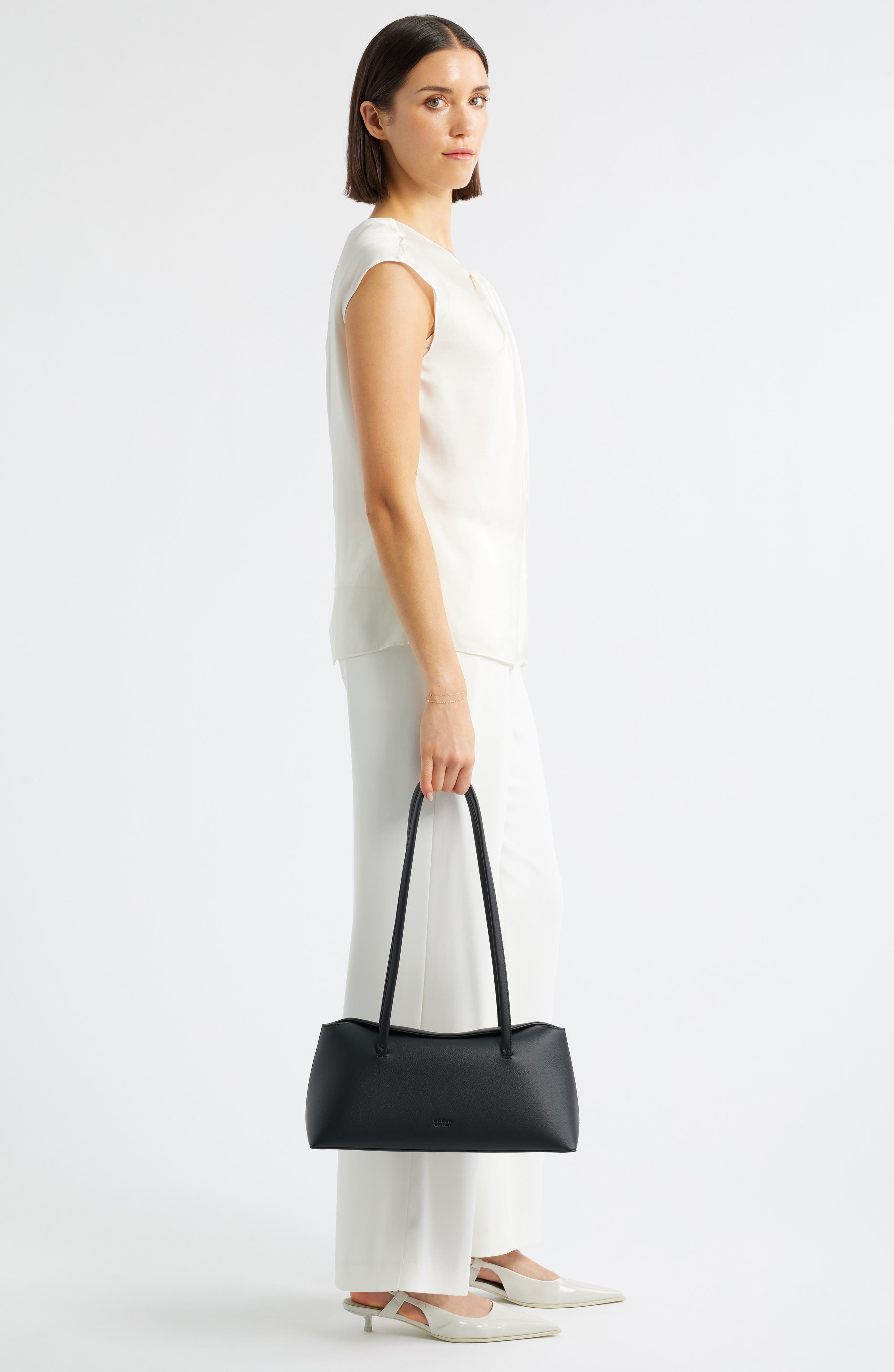 Freja New York Chrystie Faux Leather Shoulder Bag, Alternate, color, 