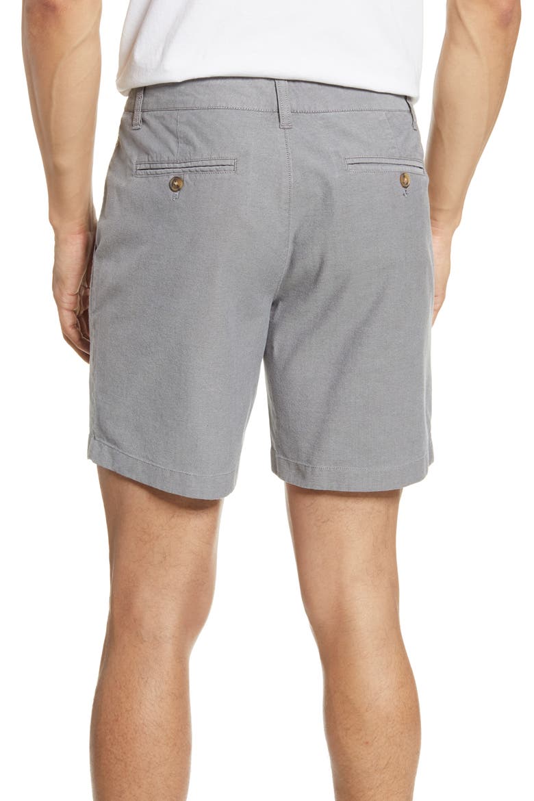 Flat Front Chino Shorts, Alternate, color, CHARCOAL