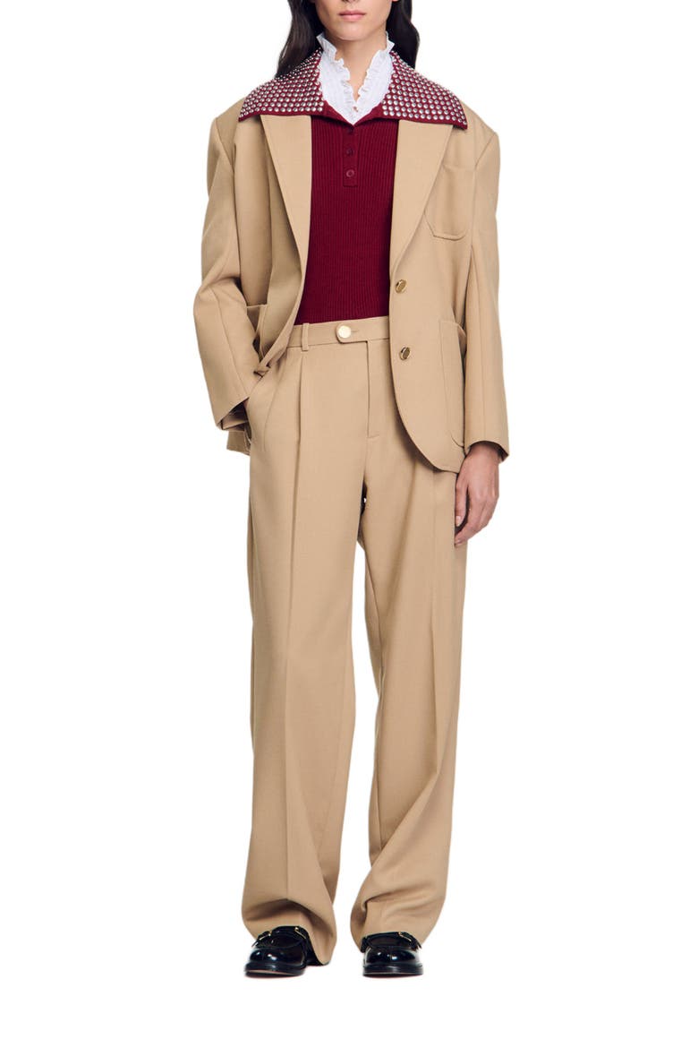 Suit trousers, Alternate, color, Sand