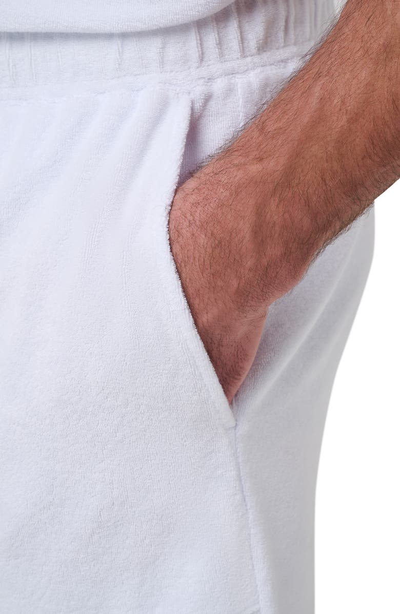 TravisMathew Beach Club Terry Cloth Shorts, Alternate, color, White