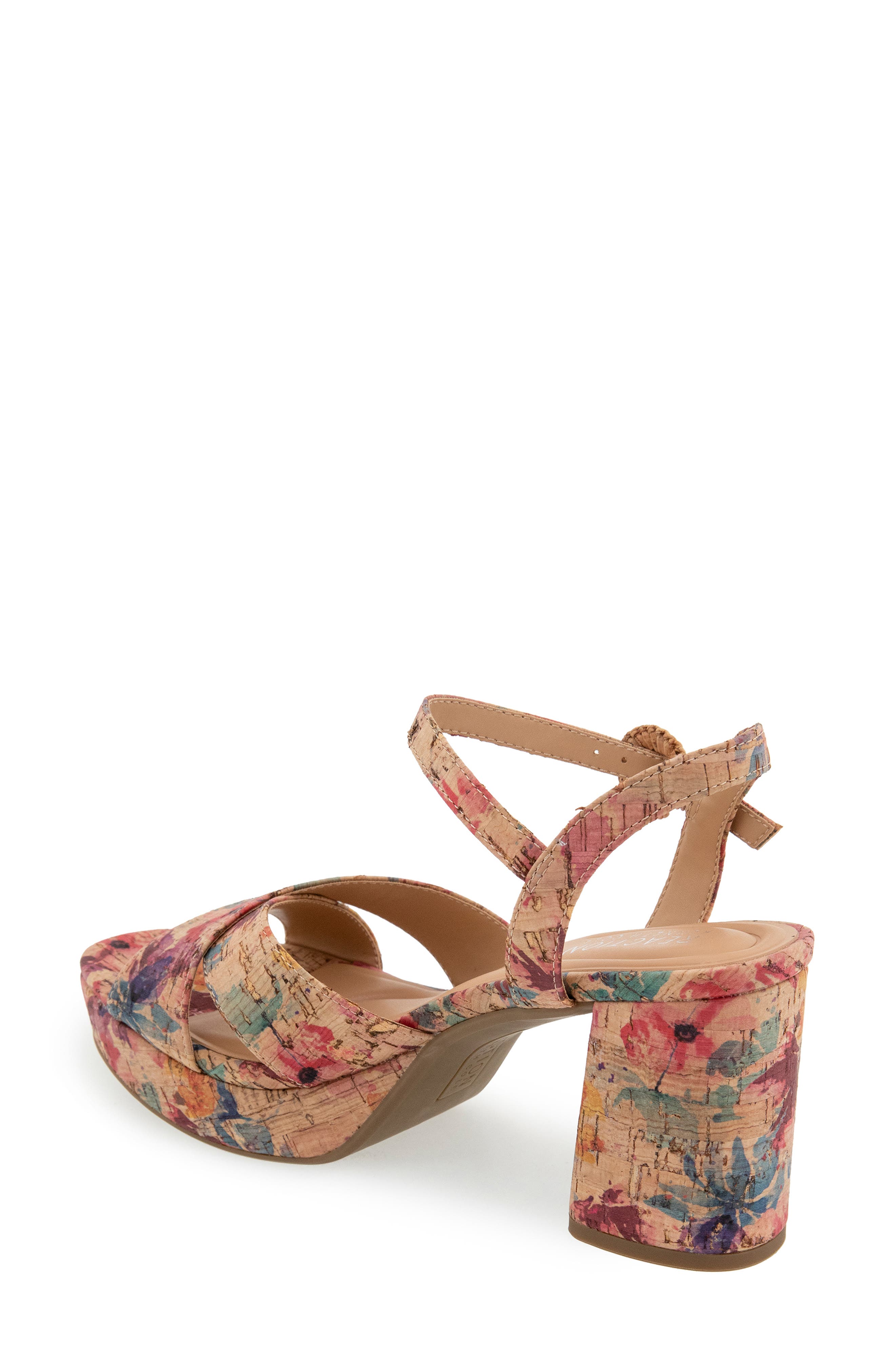 Reeva Platform Sandal, Alternate, color, ROSE MULTI CORK