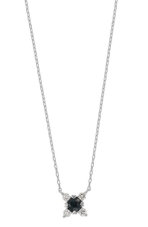 El Mar Diamond & Sapphire Pendant Necklace (Nordstrom Exclusive)