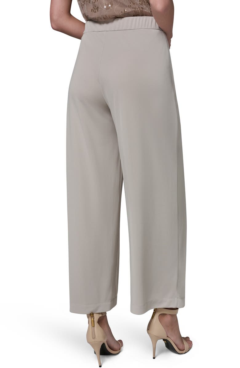 Donna Karan New York Wrap Front Wide Leg Pants, Alternate, color, Tuscan Grey