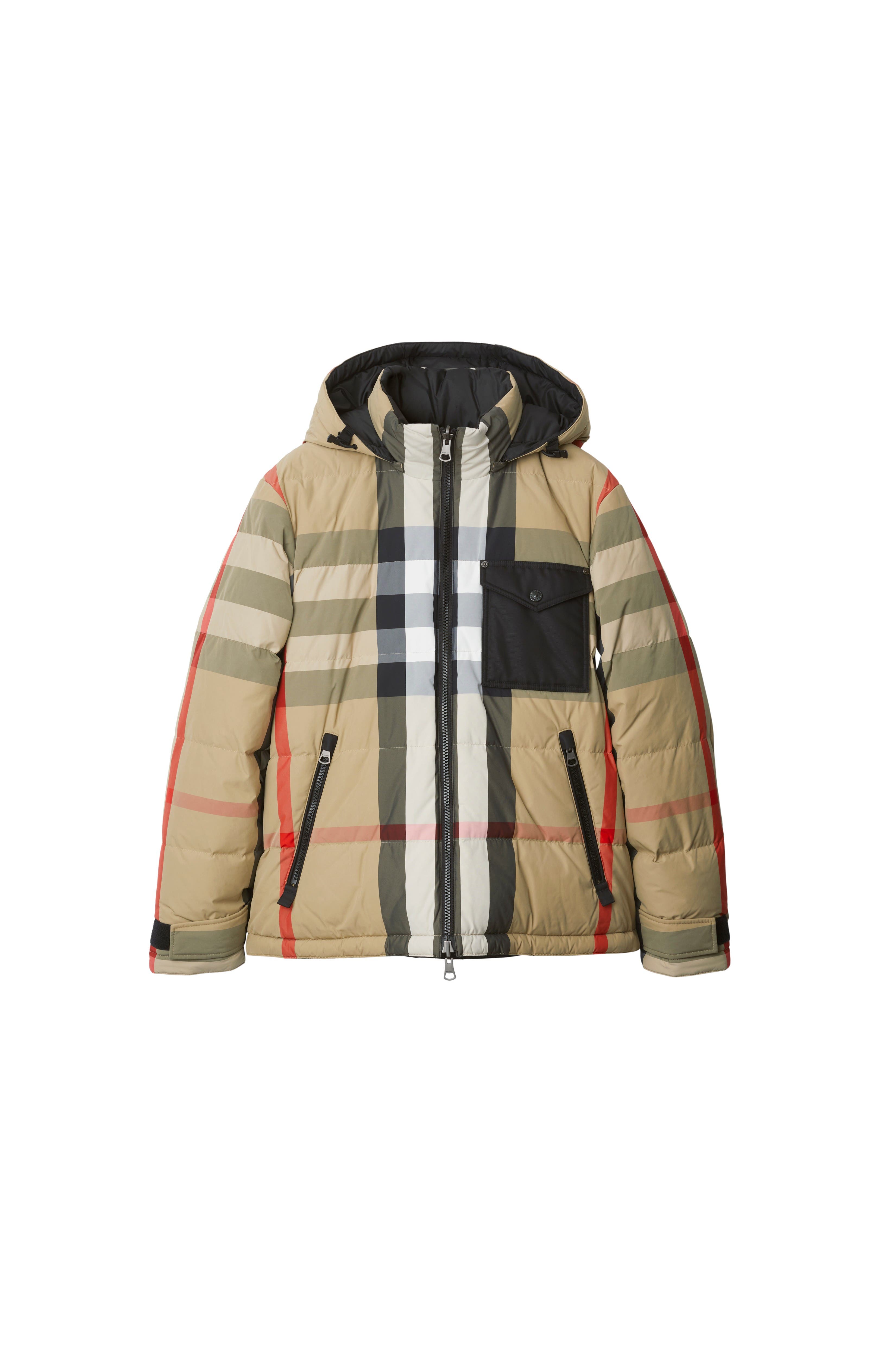 Reversible Check Nylon Puffer Jacket - image 4
