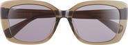 Max Mara 55mm Round Sunglasses