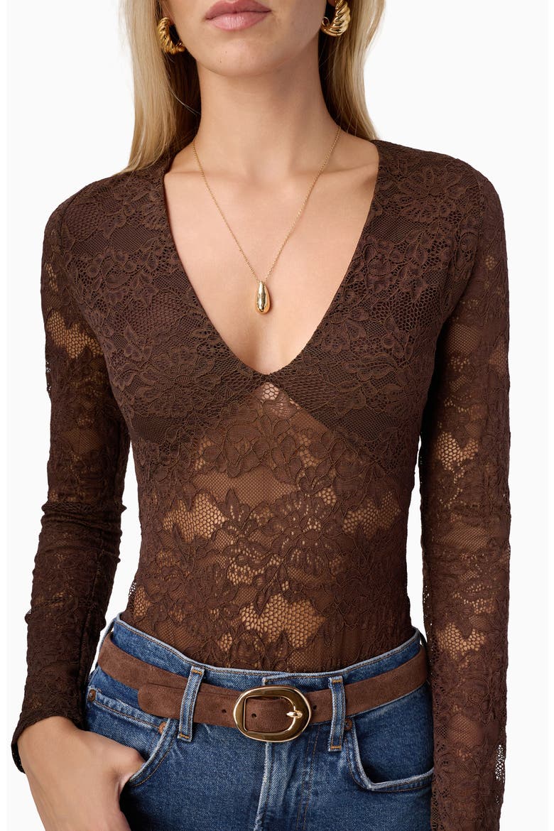 Nami Lace Bodysuit, Alternate, color, SABLE