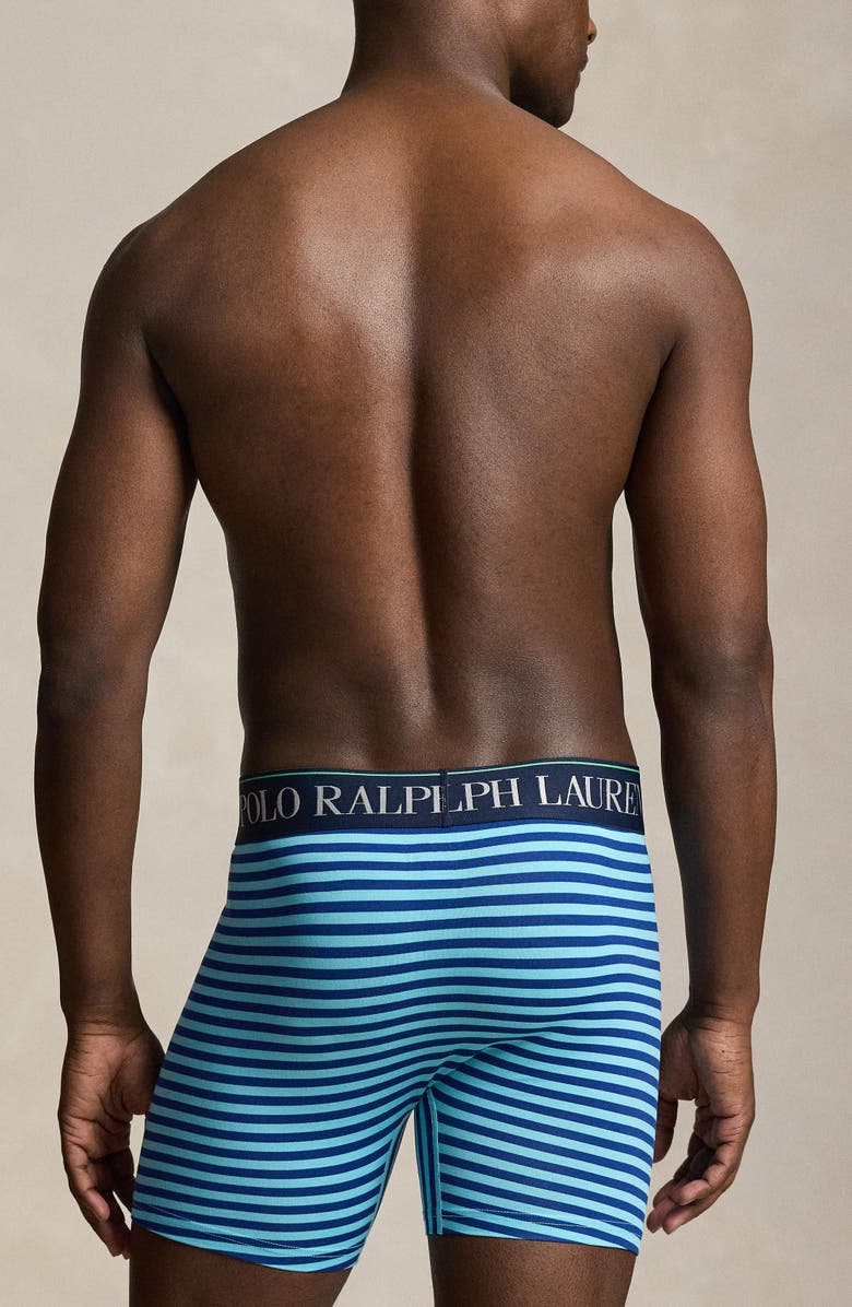 Polo Ralph Lauren Assorted 3-Pack 4D Cooling Microfiber Boxer Briefs, Alternate, color, Black