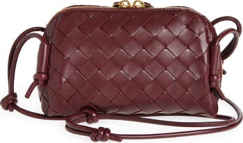Mini Concert Intrecciato Leather Crossbody Bag