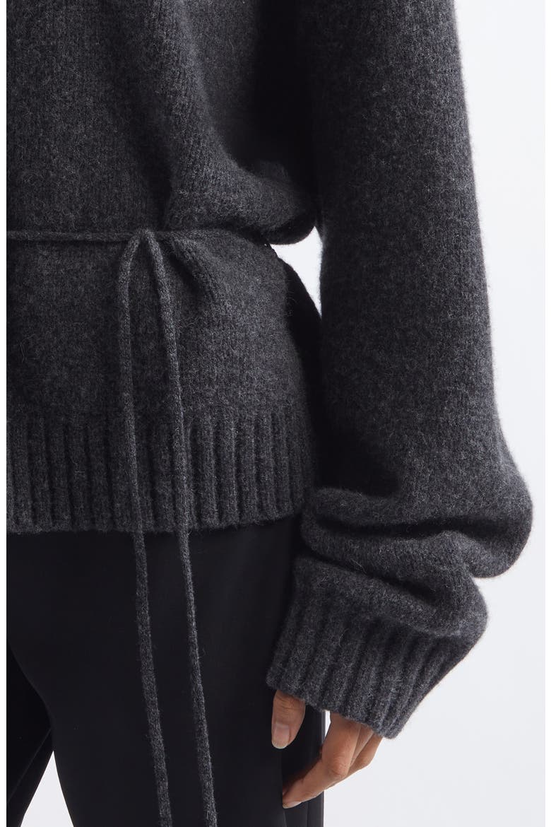 Wool Crewneck Sweater, Alternate, color, DARK CHARCOAL MELANGE