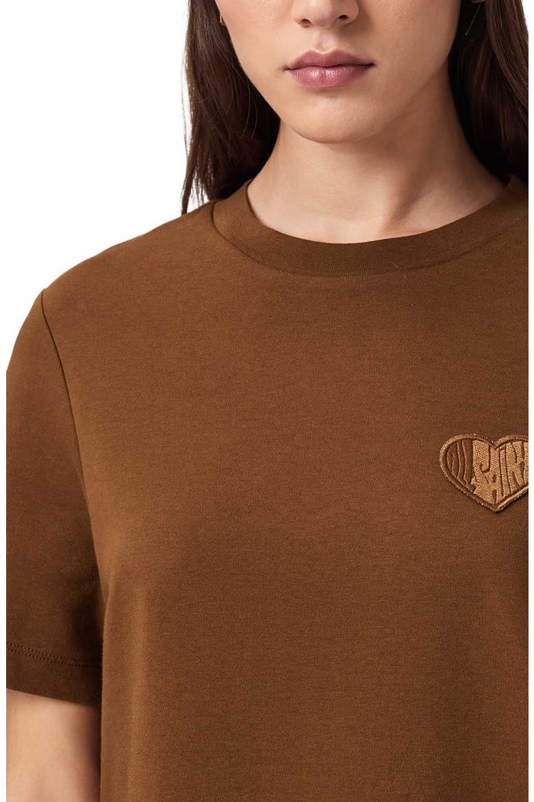 Lover Lisa T-Shirt, Alternate, color, BOTTLE BROWN
