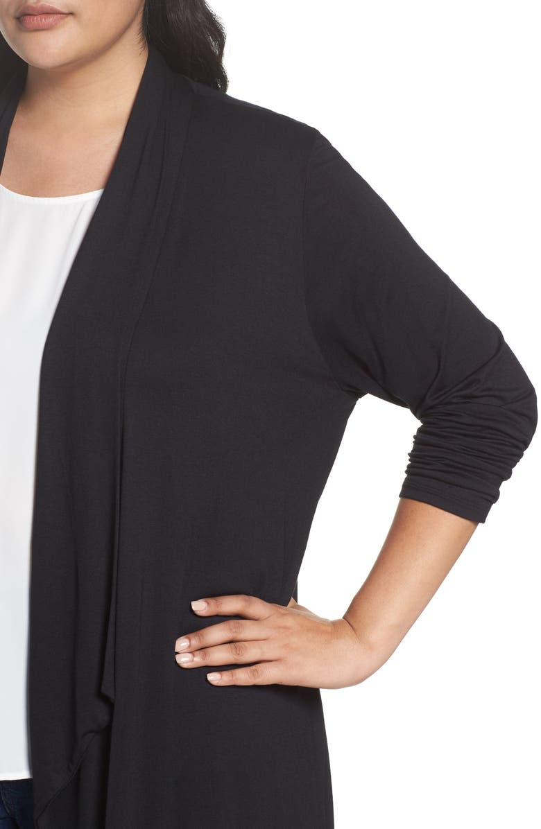 Dantelle Waterfall Drape Front Cardigan, Alternate, color, 