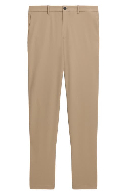 Theory Zaine Slim Straight Stretch Pants In Precision Ponte In Brown