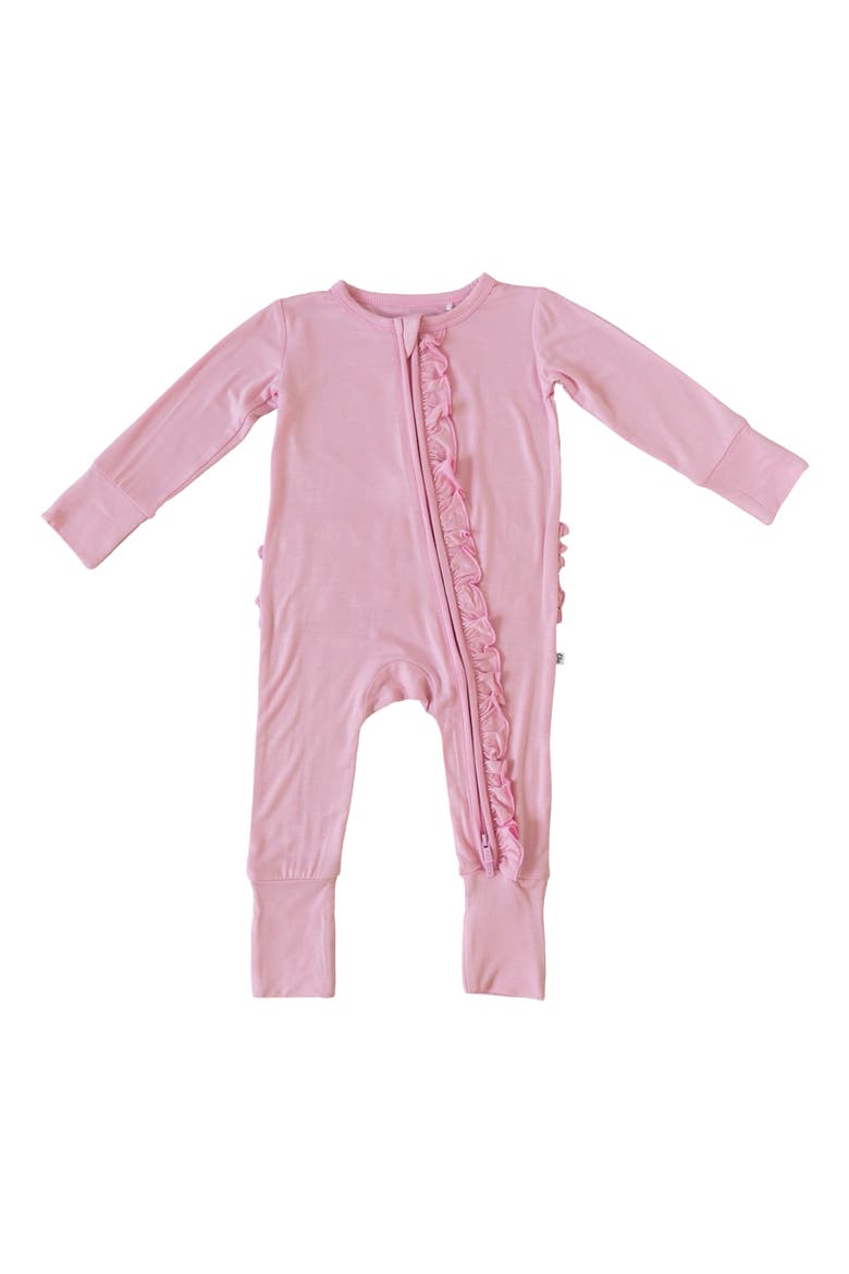 Lillian Pink Ruffle Convertible Footie, Main, color, Pink