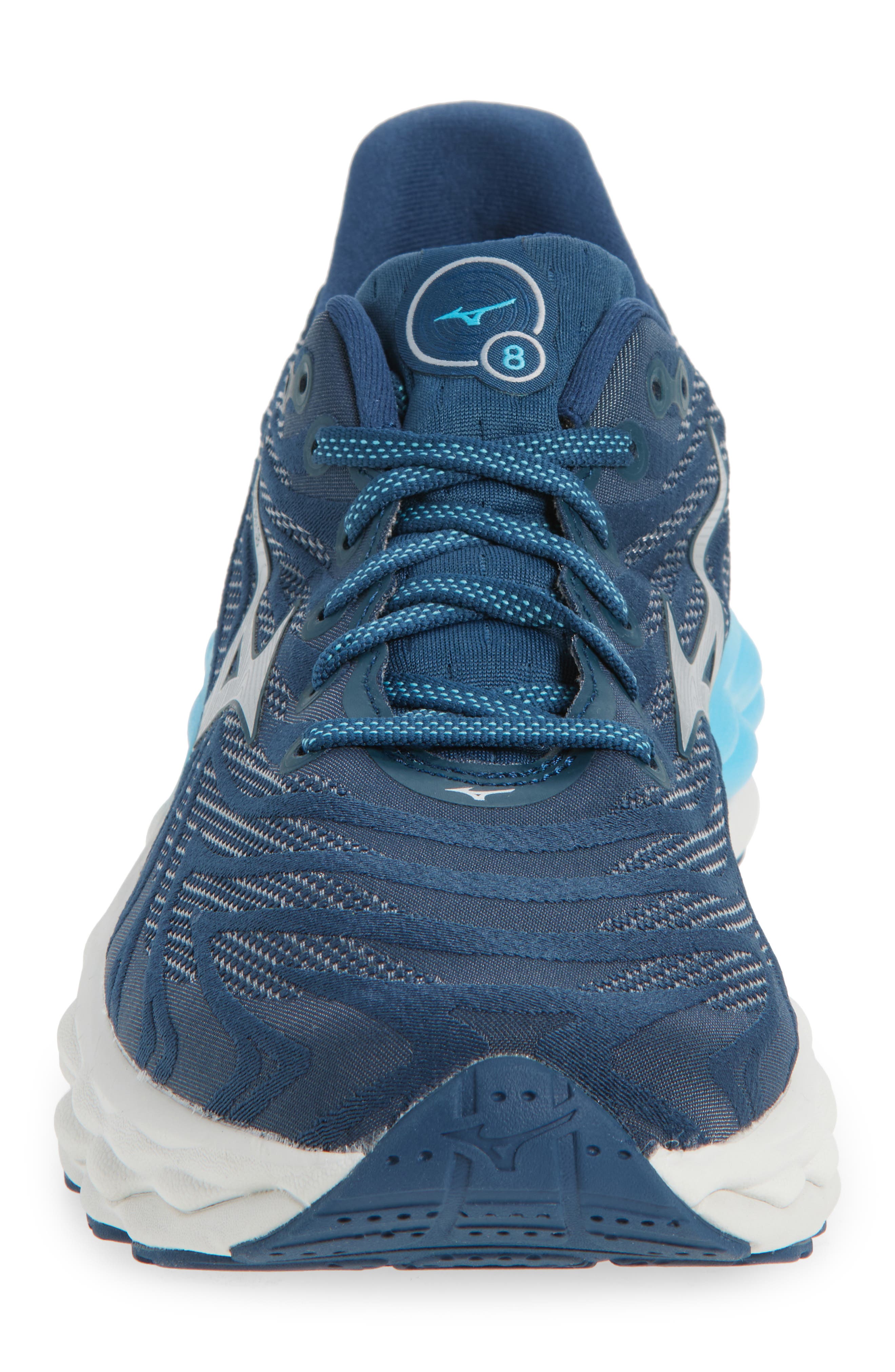 Wave Sky 8 Running Shoe, Alternate, color, BLUE WING TEAL-SILVER