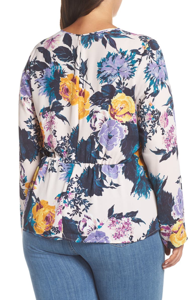 Halogen<sup>®</sup> Cinched Waist Blouse, Alternate, color, 