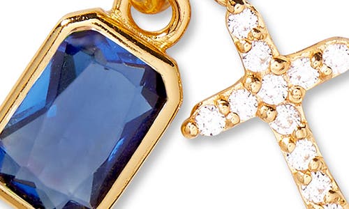 Brook & York Brook And York Josephine Cross & Birthday Pendant Necklace In Gold September