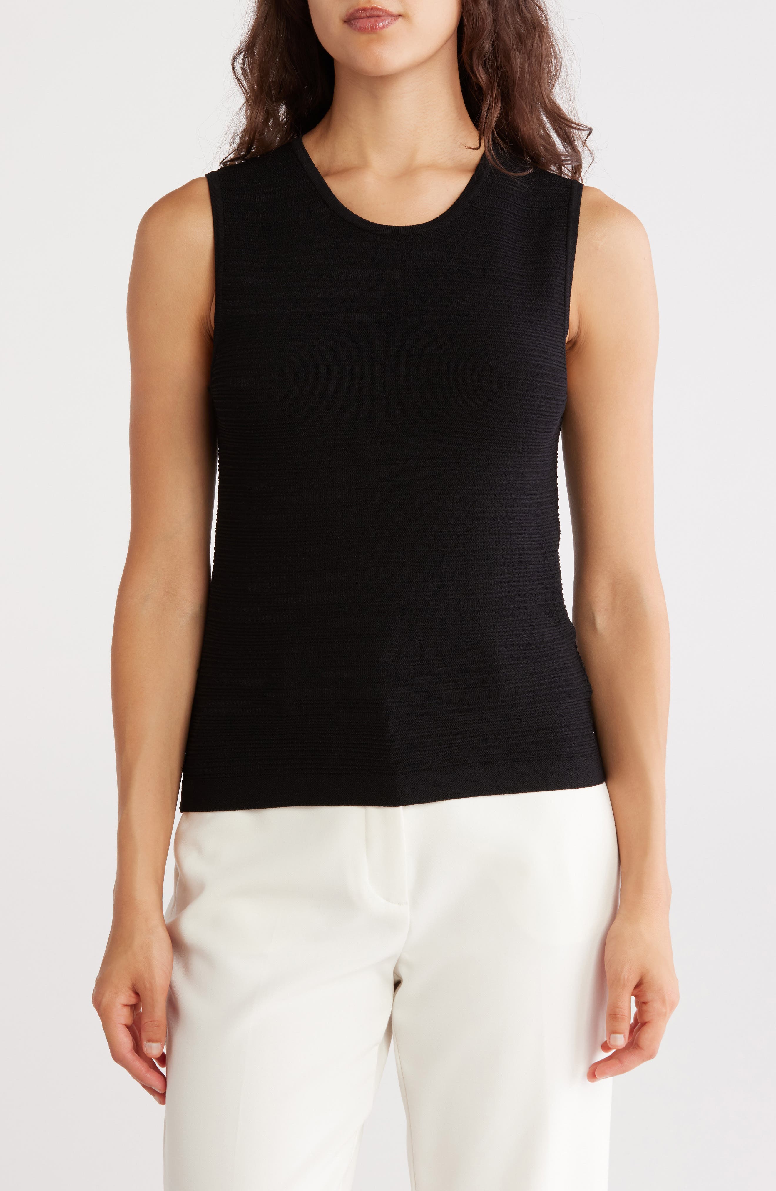 JASON WU Textured Crop Sweater Tank