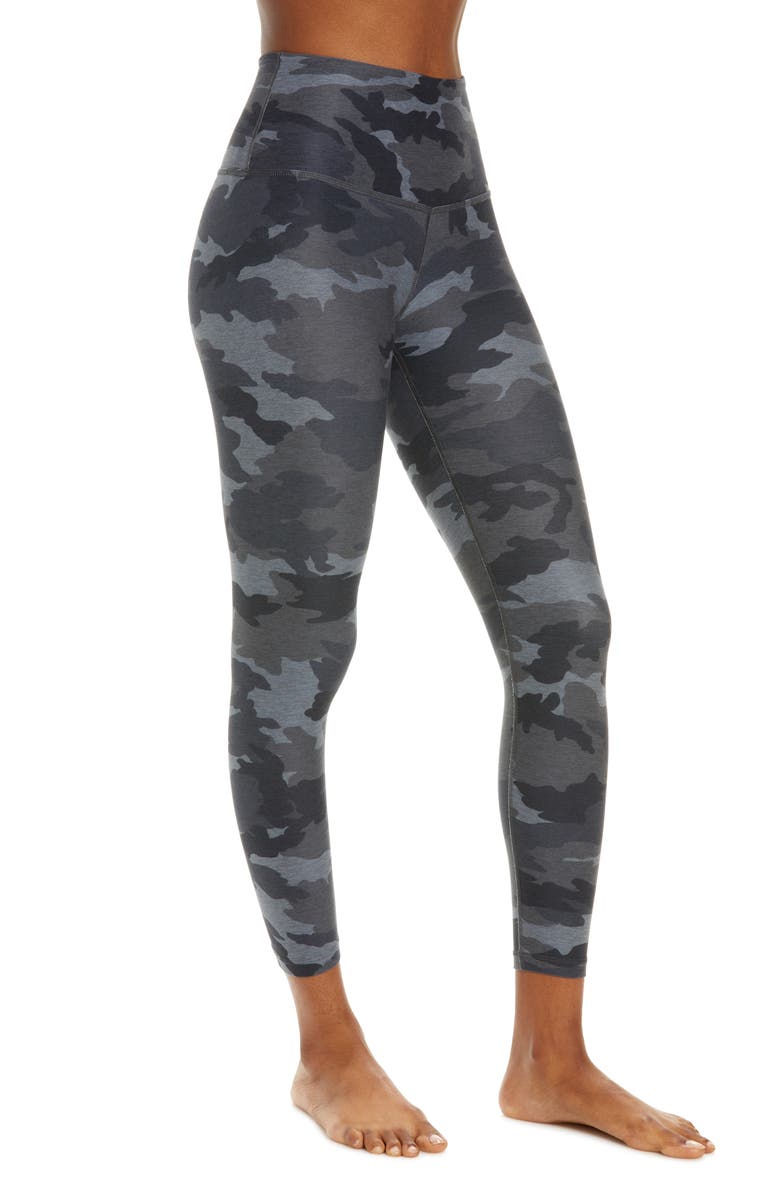 Beyond Yoga SoftMark Caught in the Midi High Waist Leggings, Alternate, color, Silver Mist Camo
