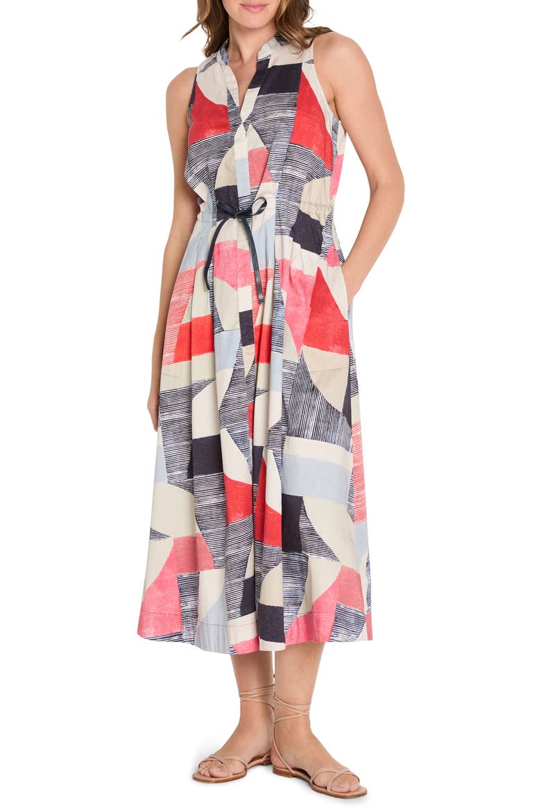 Set Sail Sienna Dress, Main, color, RED MULTI