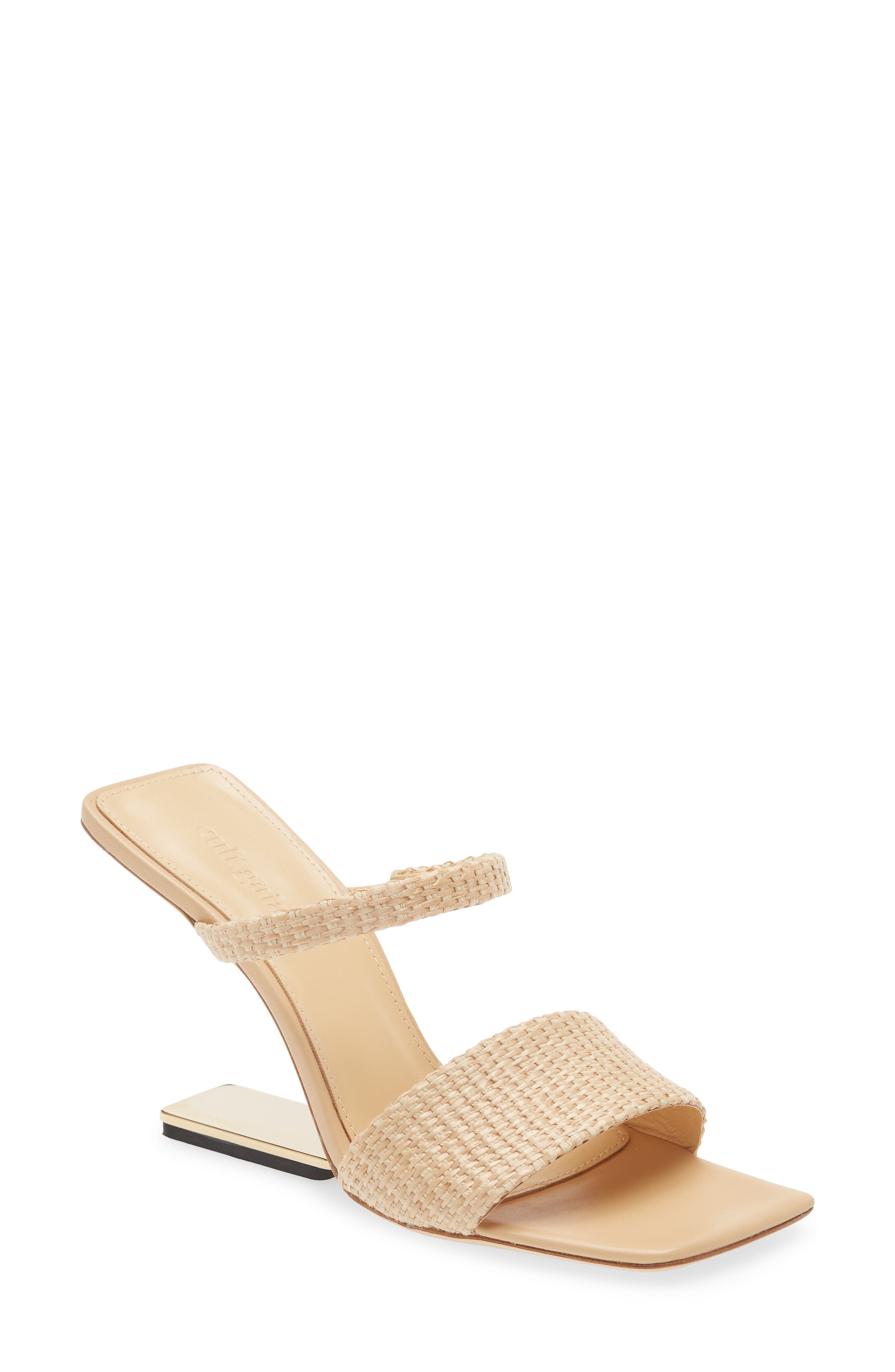 Cult Gaia Rene Sandal, Main, color, Natural