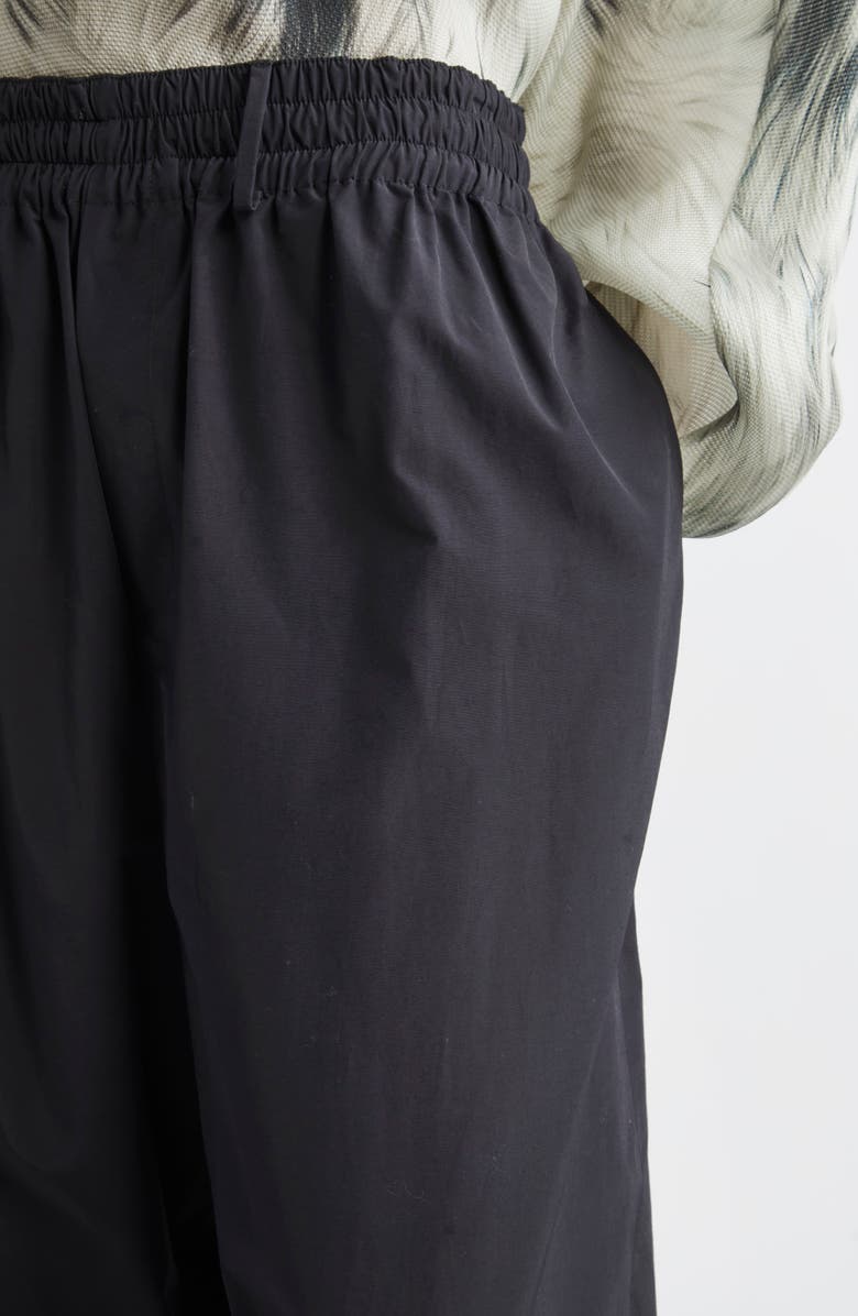 Brandon Maxwell The Teagon Relaxed Wide Leg Pants, Alternate, color, Black