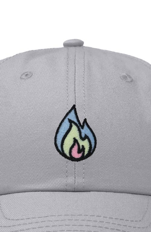 Dalix Fire Dad Hat In Gray