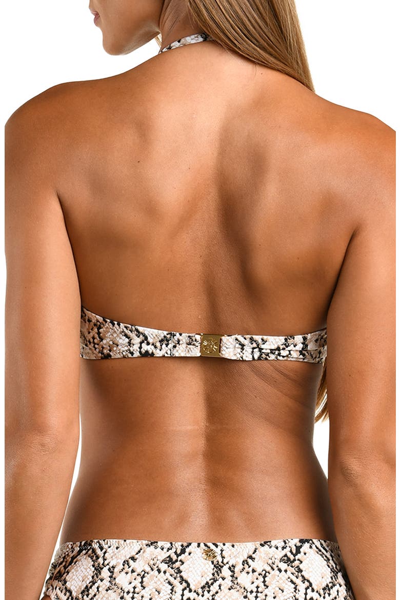 Island Serpent Bandeau Swim Top, Alternate, color, BEIGE MULTI
