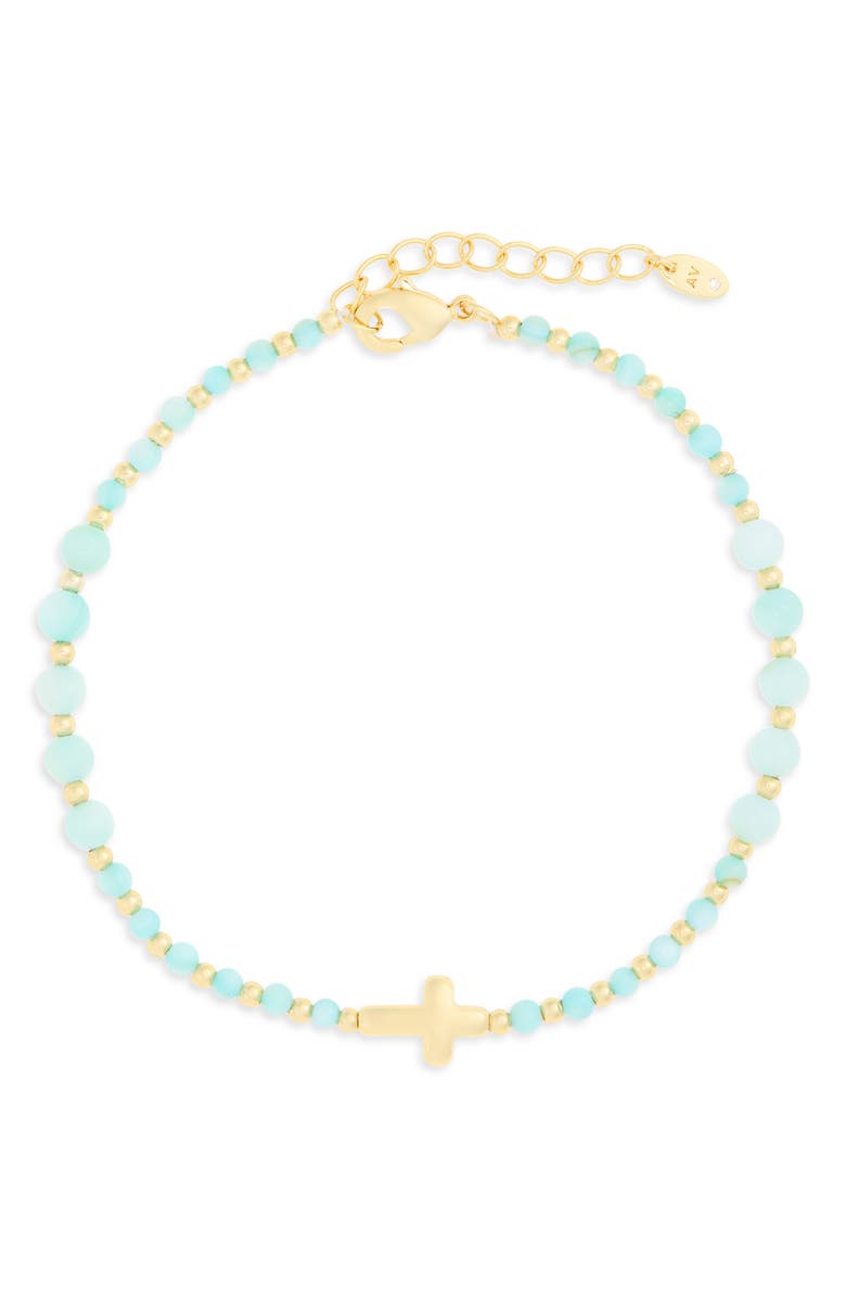 ARGENTO VIVO Cross Bracelet, Main, color, Gold