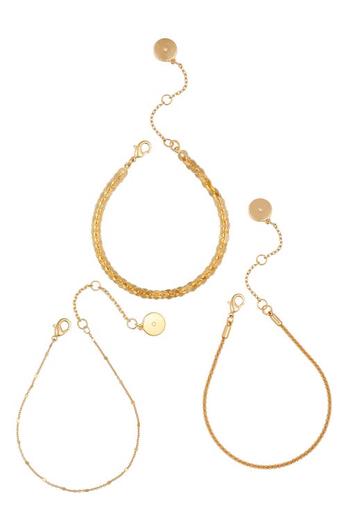 Vince Camuto Set Of 3 Mixed Chain Bracelets