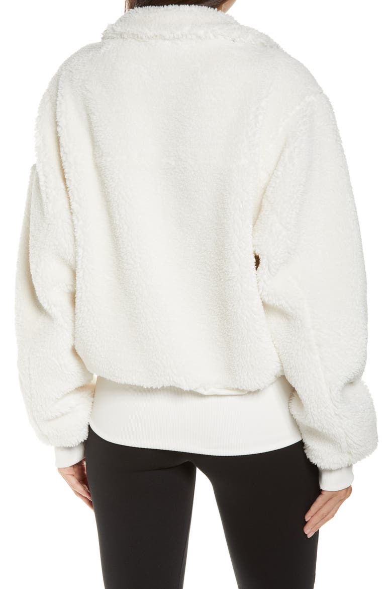 Foxy Fleece Jacket, Alternate, color, IVORY