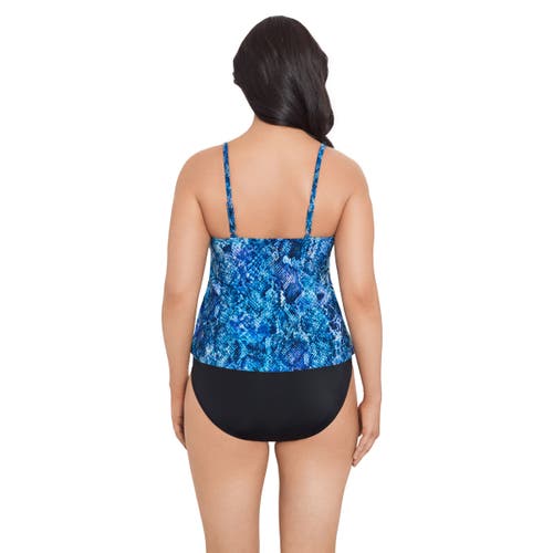 Trimshaper Ronnie 2 Tier Ruffle Tankini Swimsuit Top