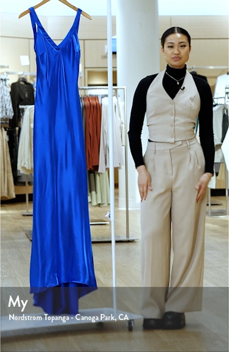 Perfectly Classy Satin Gown, sales video thumbnail