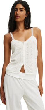 Cotton On Women's Knit Button Through Cami