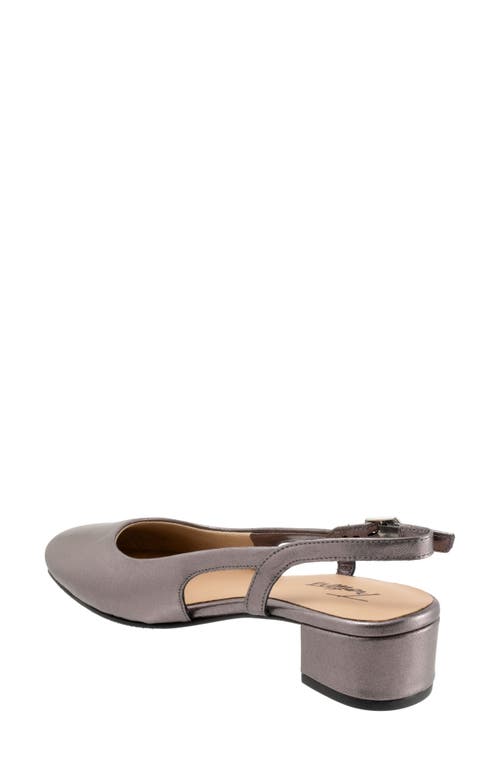 Trotters Dottie Slingback Pump In Pewter