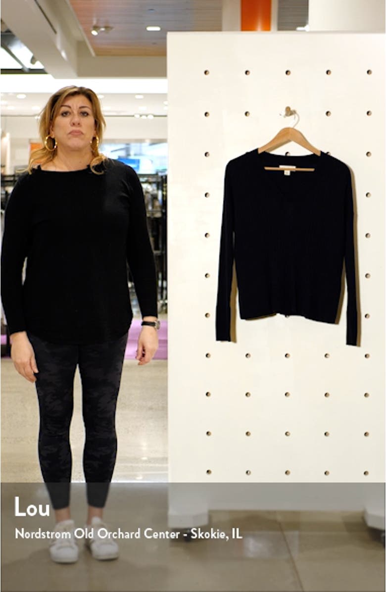 Ribbed V-Neck Sweater, sales video thumbnail