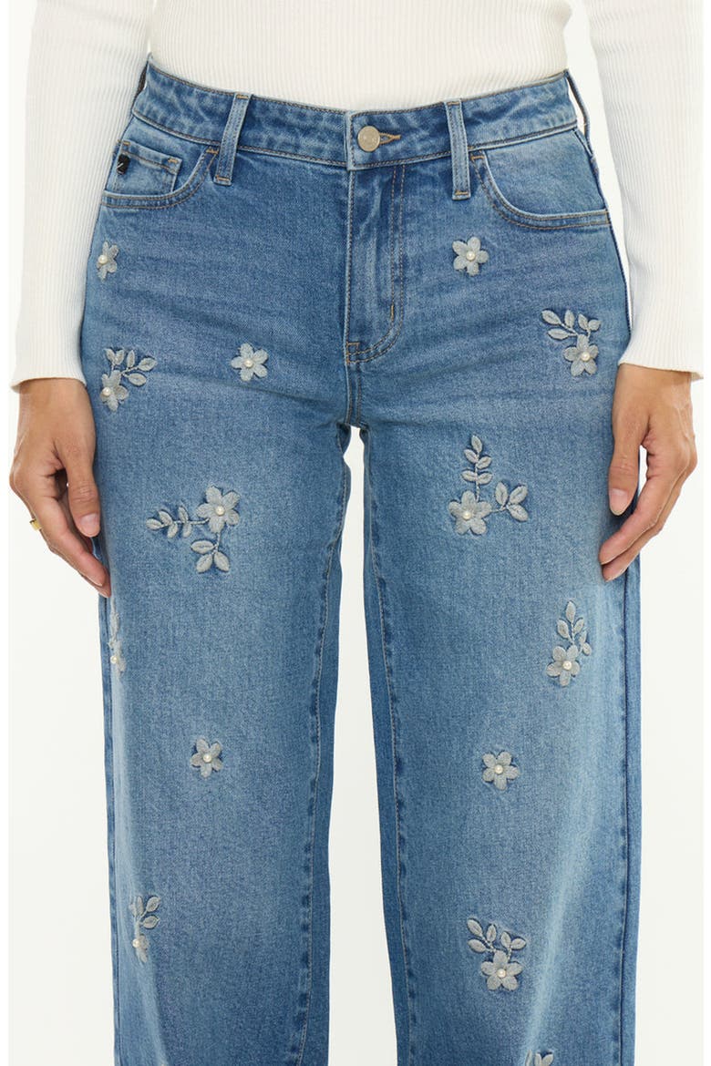 Kimberly Mid Rise Wide Leg Jeans, Alternate, color, Medium Wash