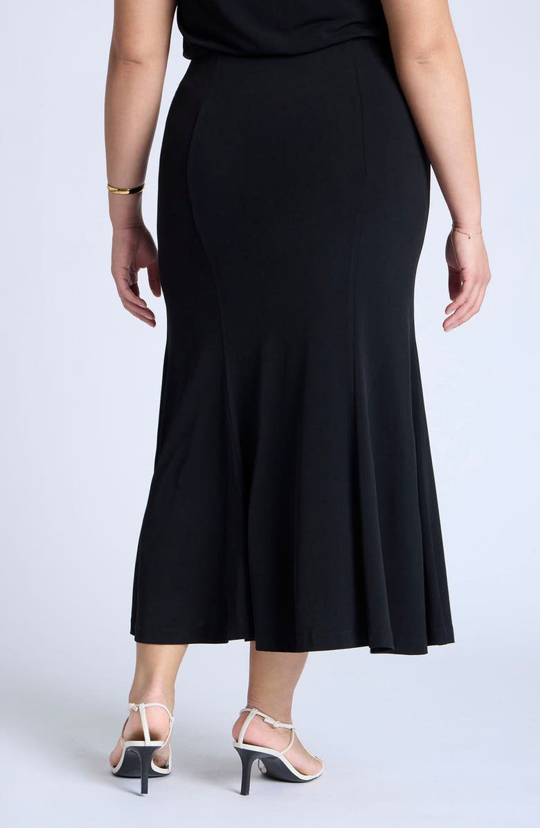 ELOQUII Jersey Midi Trumpet Skirt, Alternate, color, 