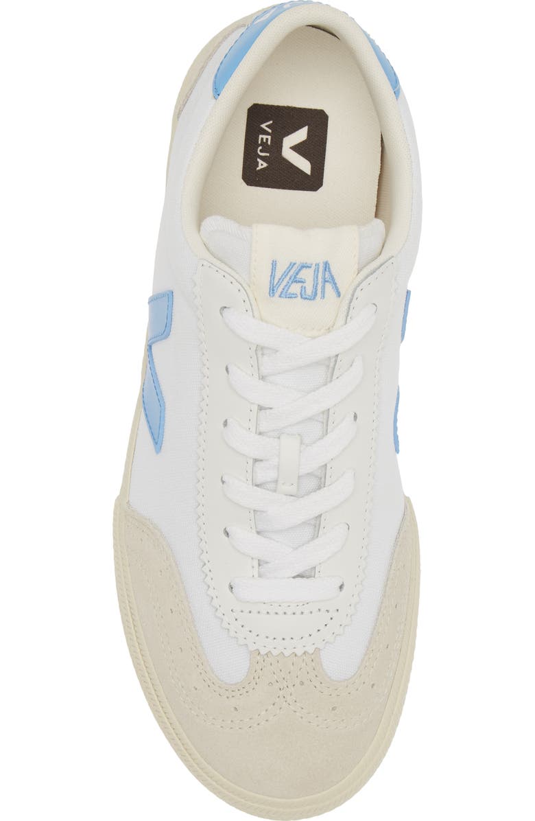 Veja Volley Canvas Sneaker, Alternate, color, White/ Aqua