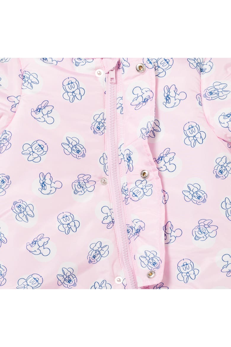 Minnie Mouse Hooded Footed One Piece Pram, Alternate, color, Minnie Mouse Pink