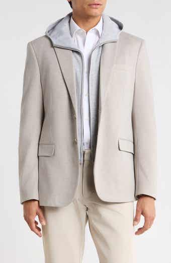 Hooded Sport Coat with Bib