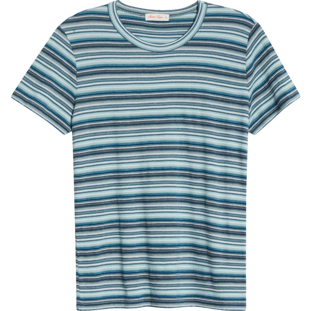 Marine Layer Jacquard Stripe Shirt In Multi