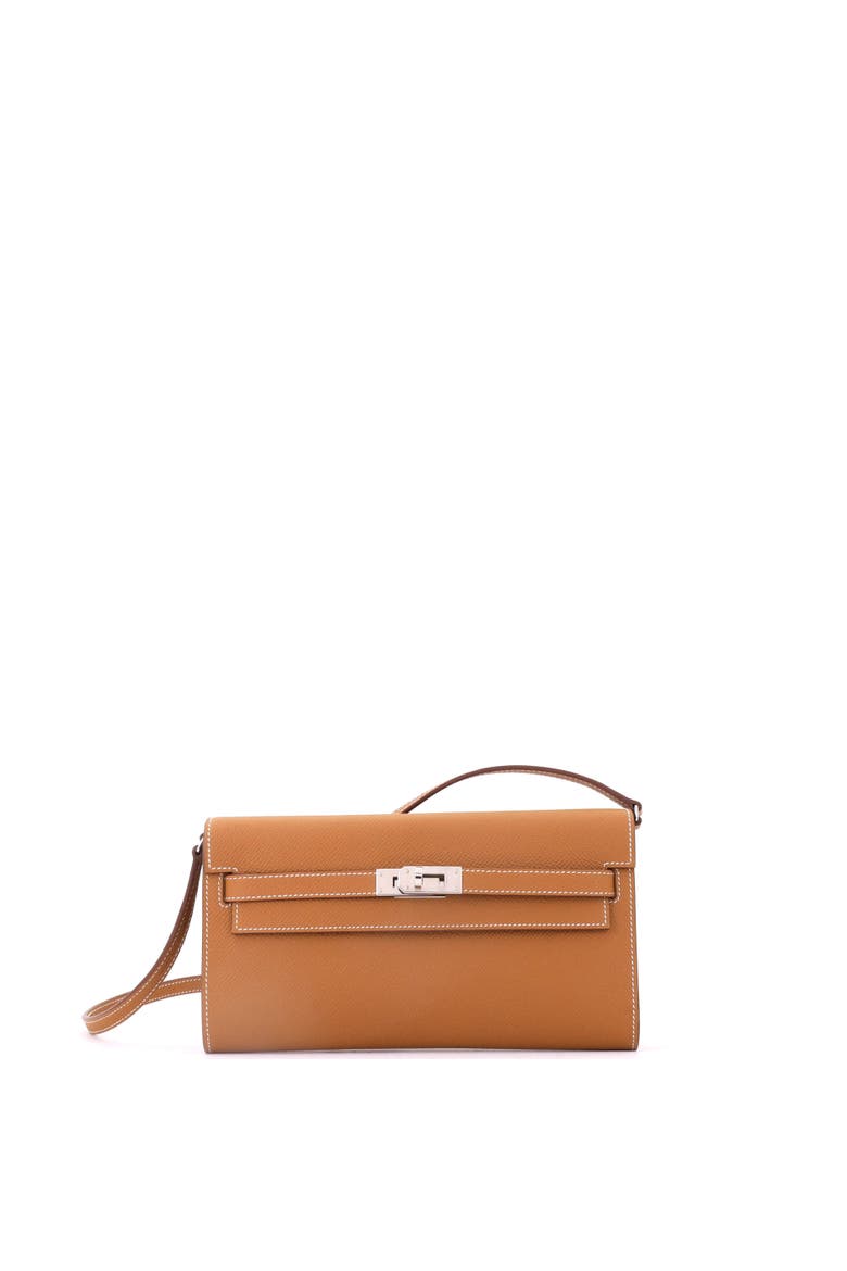 Kelly To Go Wallet Epsom, Main, color, Metallic Gold