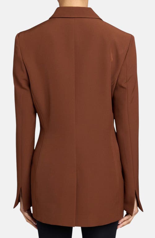 Santorelli Freya Three Button Jacket In Brown